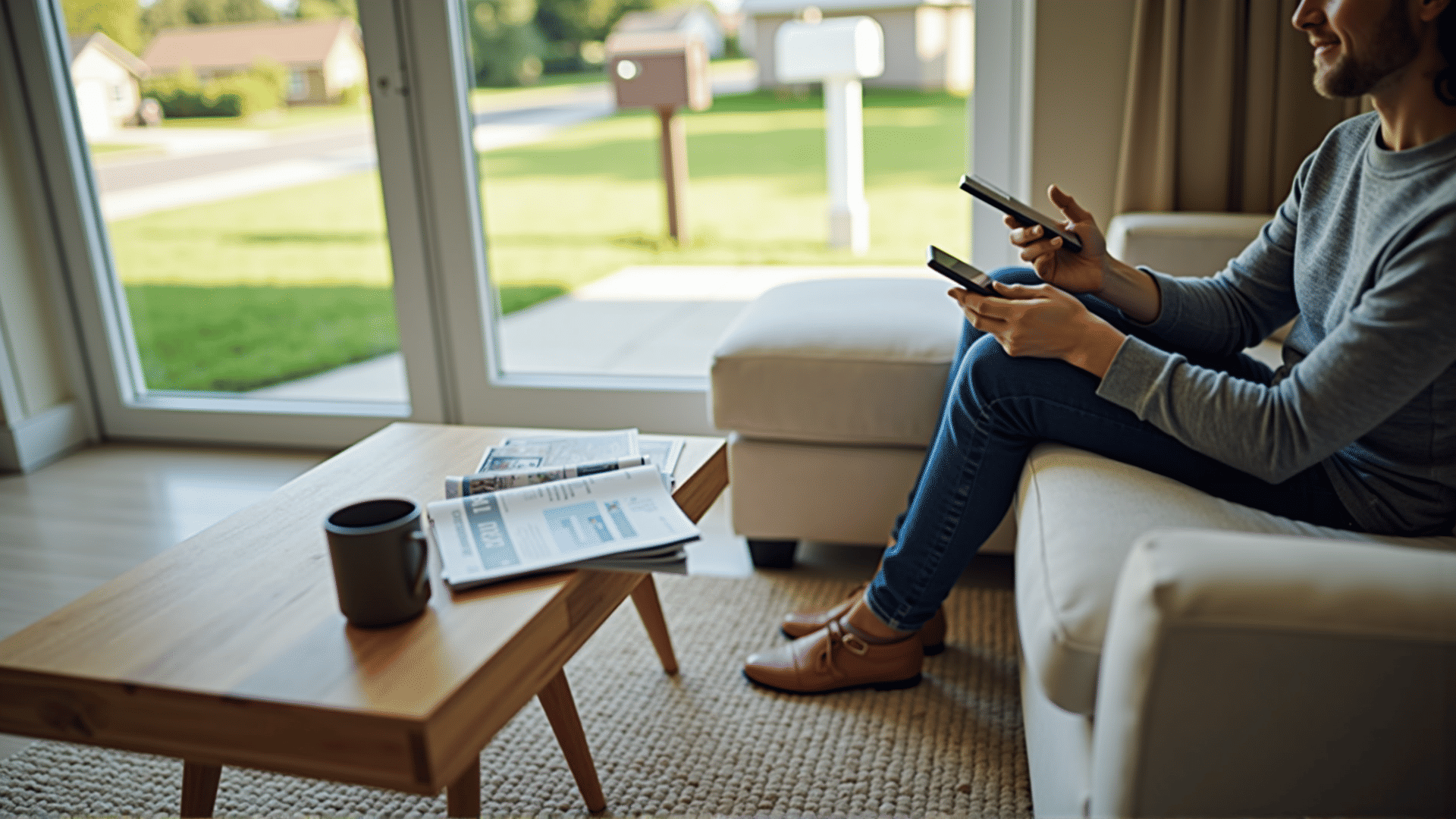 Using mobile banking app