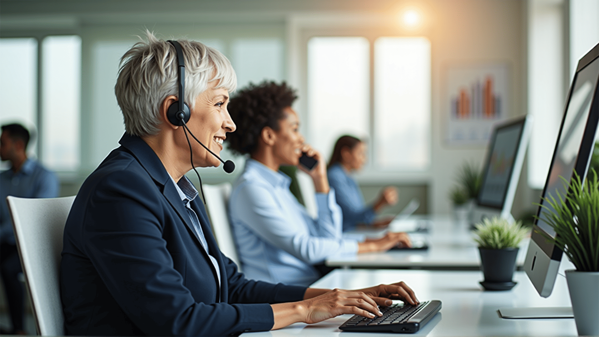Customer support desk