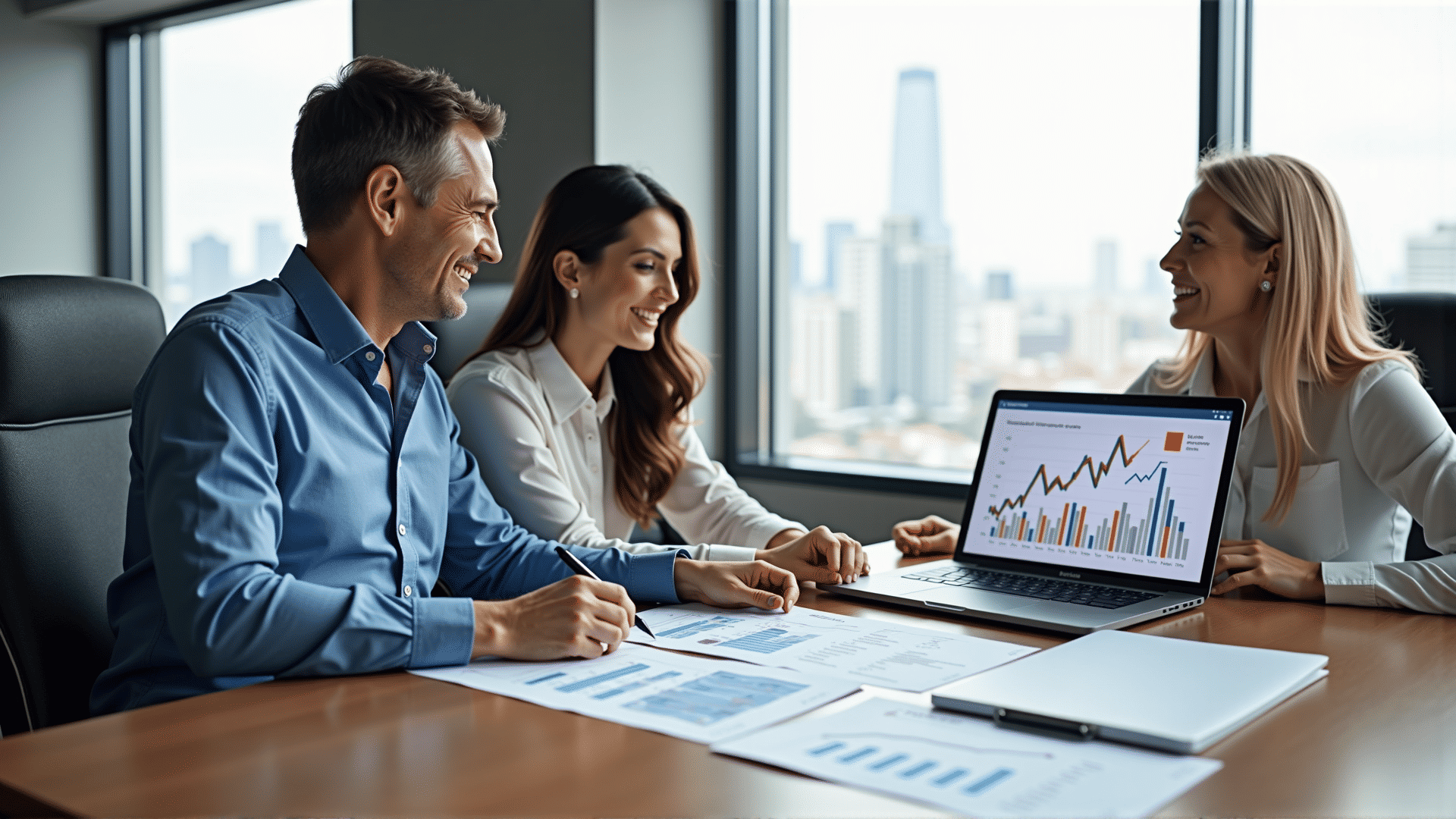 Financial advisor planning with couple